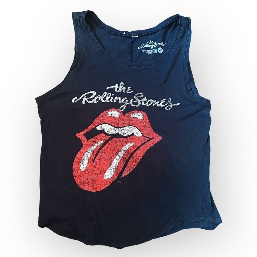 Rolling Stones Black Tank Top Size Medium
